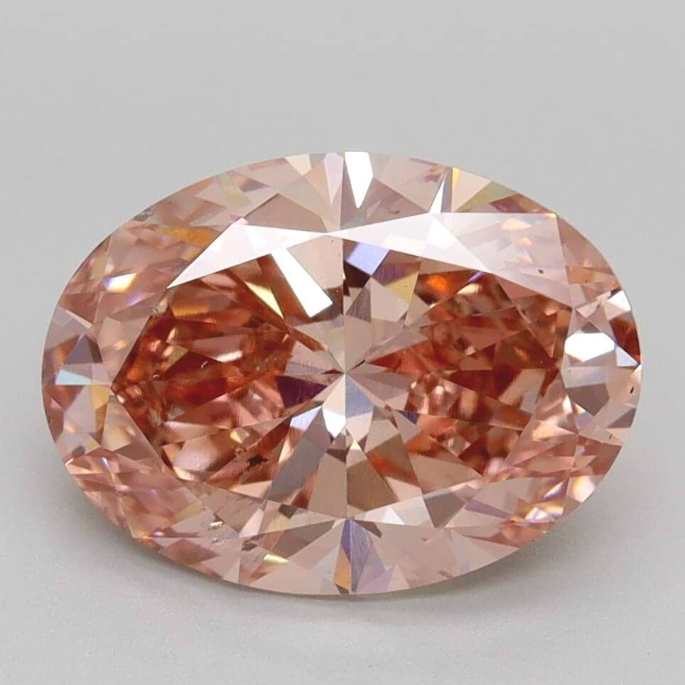 Oval 3.21 Fancy Intense  Pink SI1
