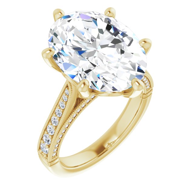 14K Yellow Engagement Ring Mounting