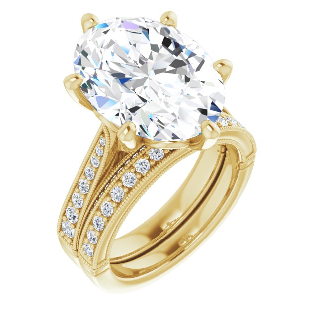 14K Yellow Engagement Ring Mounting
