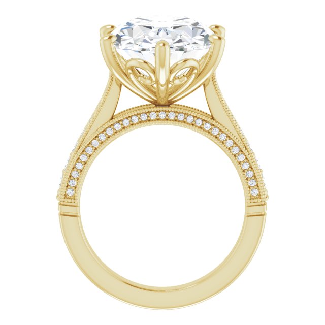 14K Yellow Engagement Ring Mounting