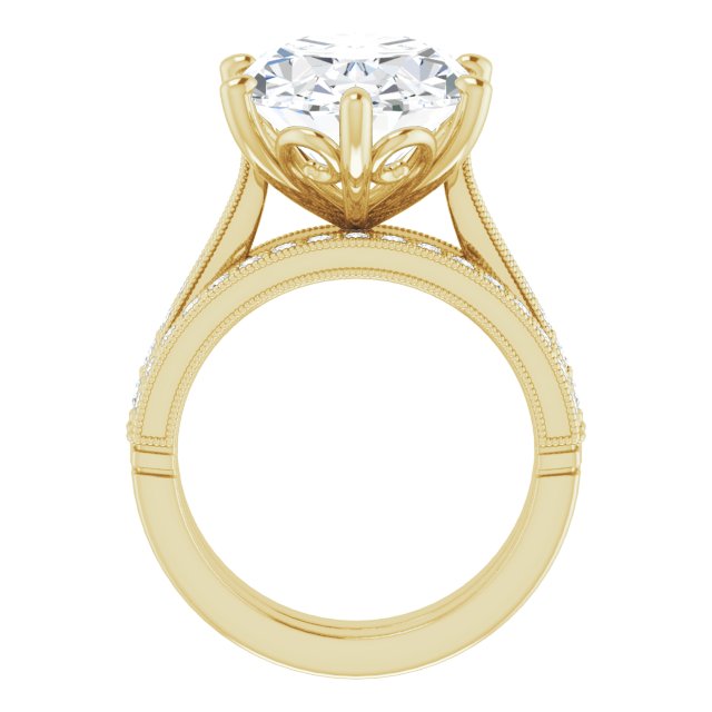 14K Yellow Engagement Ring Mounting