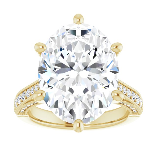 14K Yellow Engagement Ring Mounting