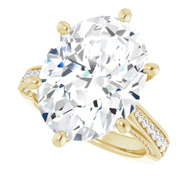 14K Yellow Engagement Ring Mounting