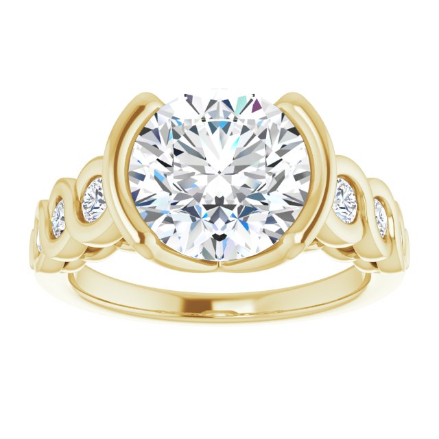 14K Yellow Engagement Ring Mounting