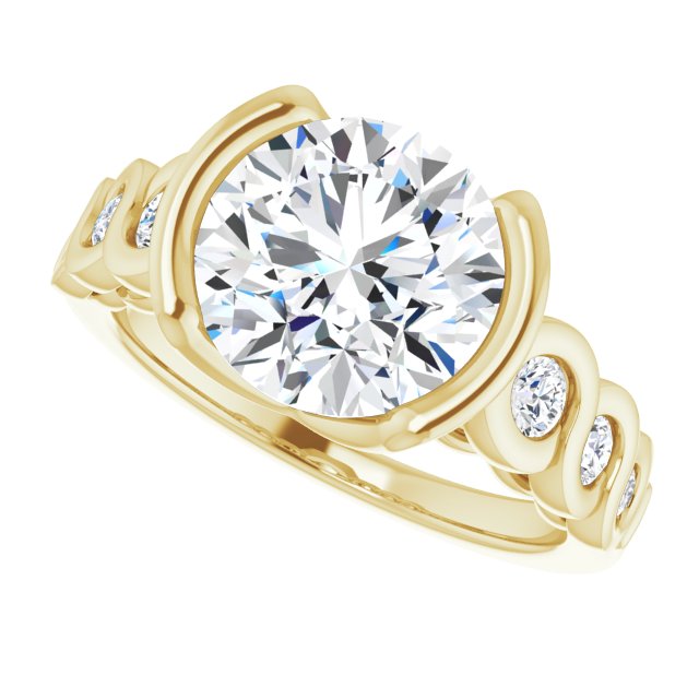 14K Yellow Engagement Ring Mounting