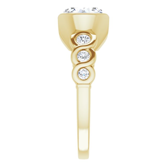 14K Yellow Engagement Ring Mounting