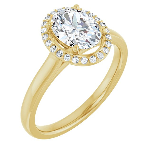 14K Yellow Engagement Ring Mounting