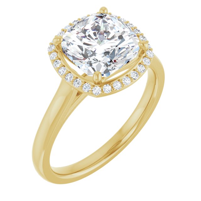 14K Yellow Engagement Ring Mounting