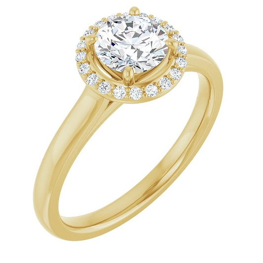 14K Yellow Engagement Ring Mounting