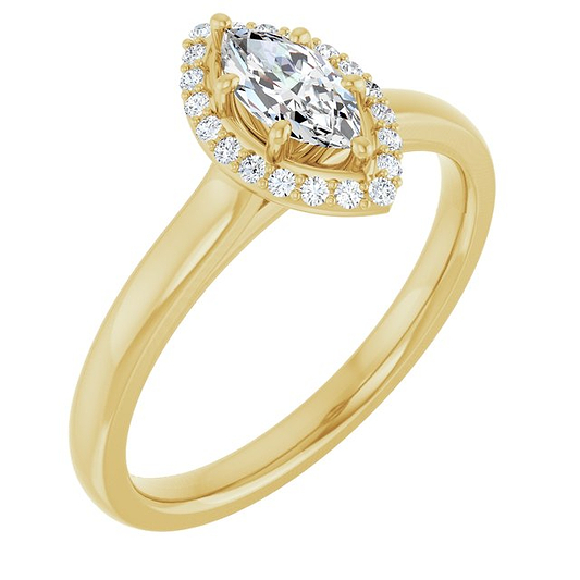 14K Yellow Engagement Ring Mounting