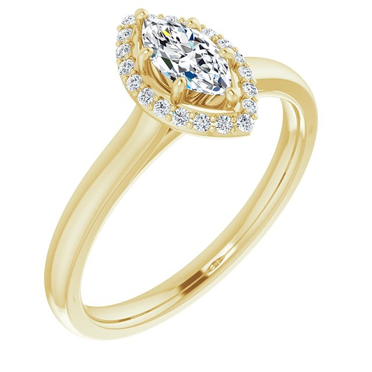 14K Yellow Engagement Ring Mounting