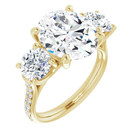 14K Yellow Engagement Ring Mounting