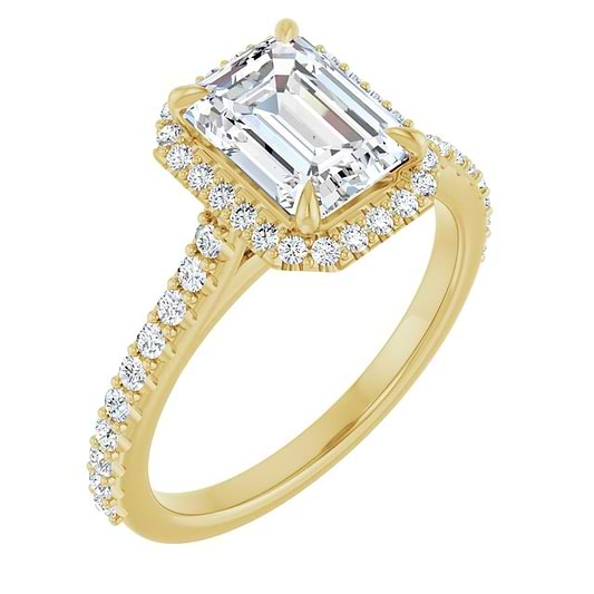 14K Yellow Engagement Ring Mounting