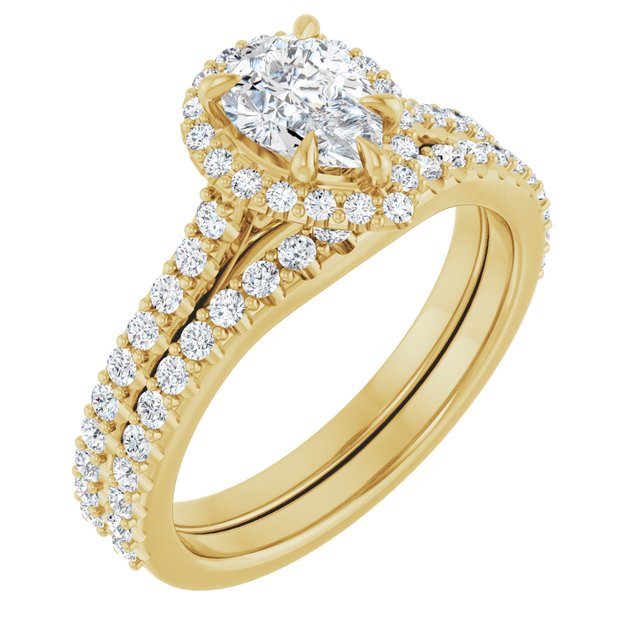 14K Yellow Engagement Ring Mounting
