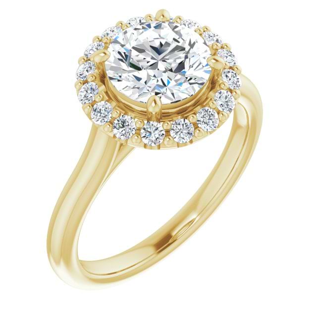 14K Yellow Engagement Ring Mounting