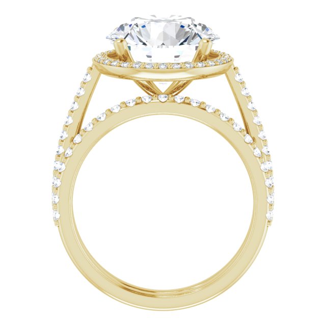 14K Yellow Engagement Ring Mounting