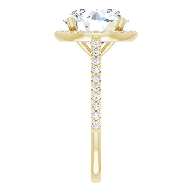 14K Yellow Engagement Ring Mounting