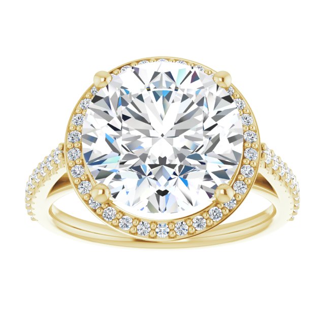14K Yellow Engagement Ring Mounting