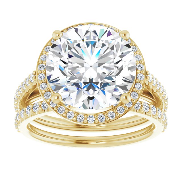 14K Yellow Engagement Ring Mounting