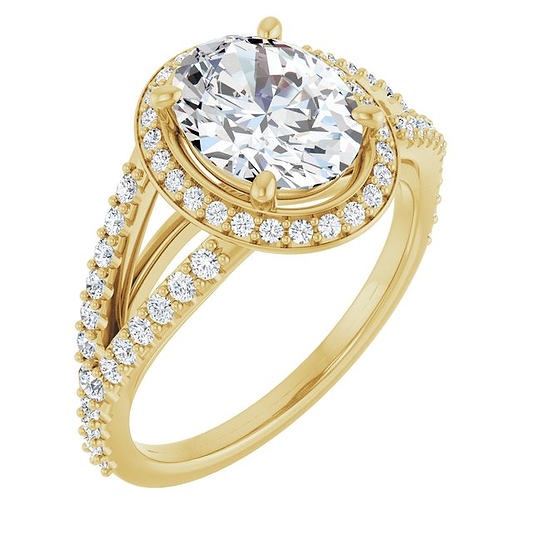 14K Yellow Engagement Ring Mounting