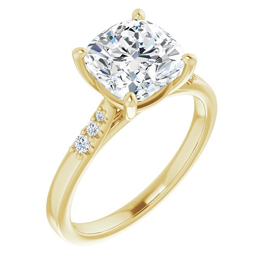 14K Yellow Engagement Ring Mounting