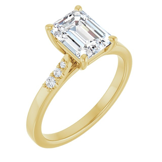 14K Yellow Engagement Ring Mounting