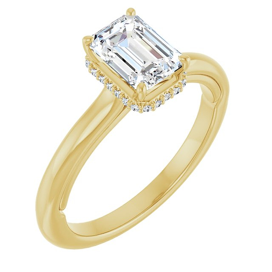 14K Yellow Engagement Ring Mounting
