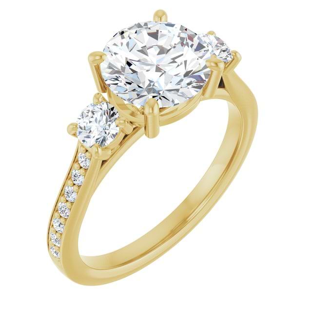 14K Yellow Engagement Ring Mounting