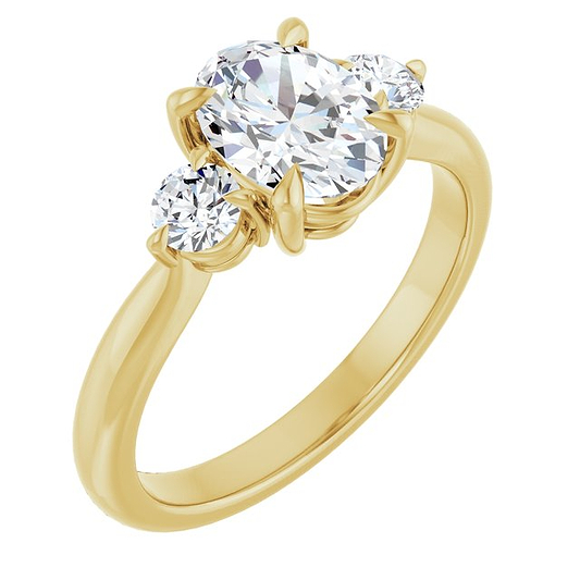 14K Yellow Engagement Ring Mounting