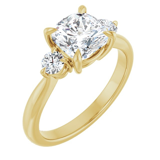 14K Yellow Engagement Ring Mounting