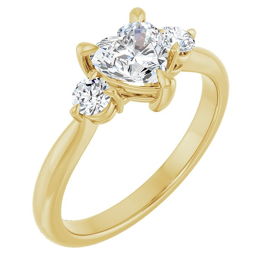 18K Yellow Engagement Ring Mounting