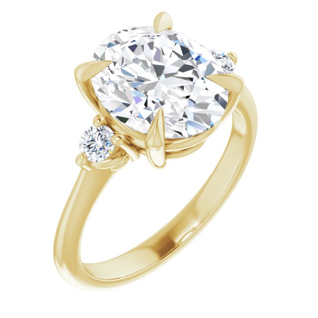 18K Yellow Engagement Ring Mounting