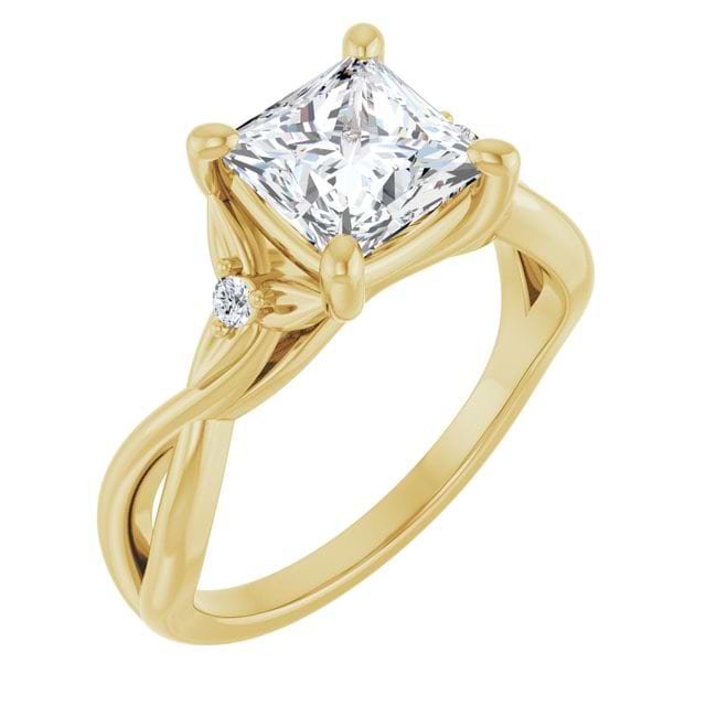 14K Yellow Engagement Ring Mounting