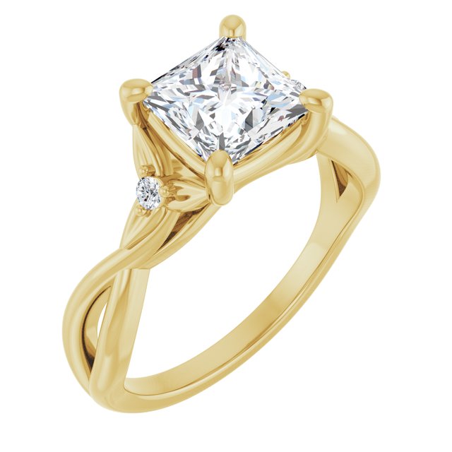 14K Yellow Engagement Ring Mounting