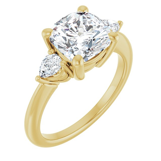 14K Yellow Engagement Ring Mounting