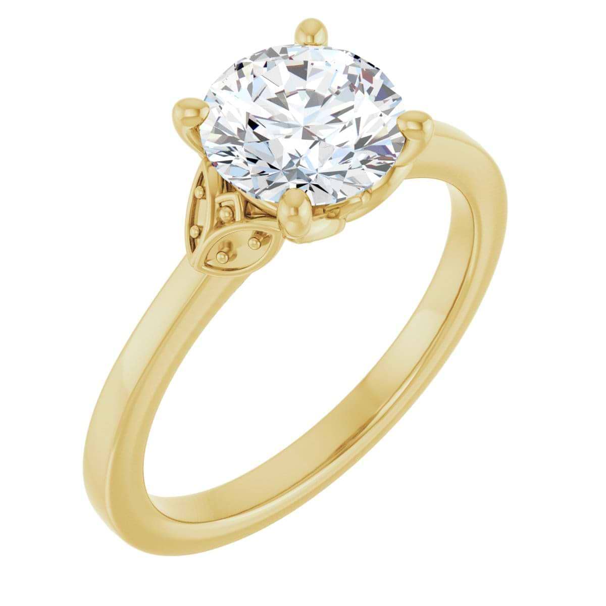 14K Yellow Engagement Ring Mounting