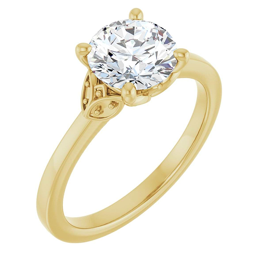 14K Yellow Engagement Ring Mounting