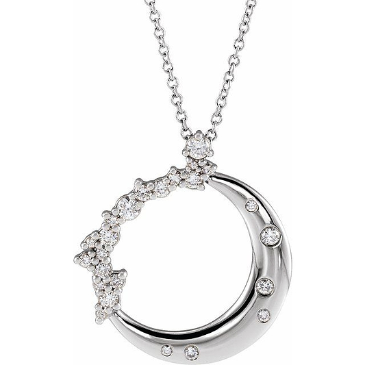 14k-white-1/4-ctw-lab-grown-diamond-crescent-moon-16-18"-necklace