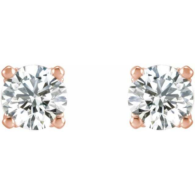 14k-rose-1/3-ctw-lab-grown-diamond-stud-earrings