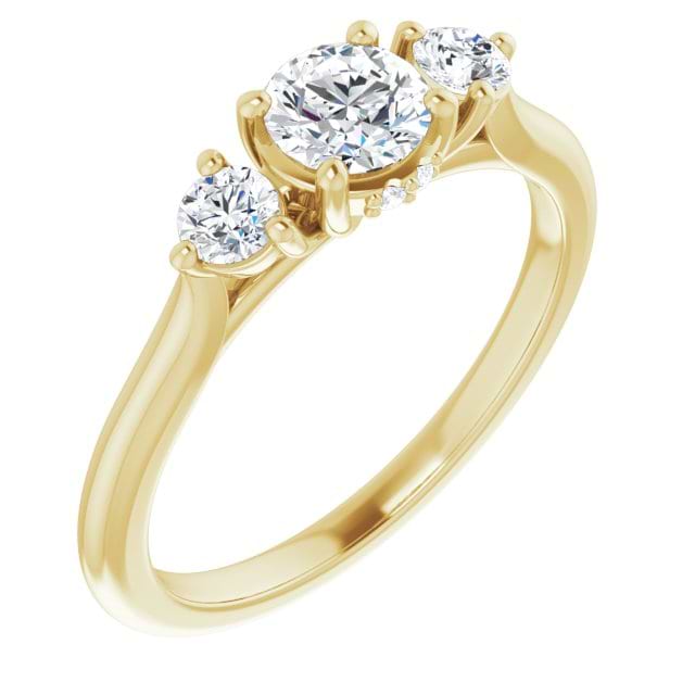 14K Yellow Engagement Ring Mounting