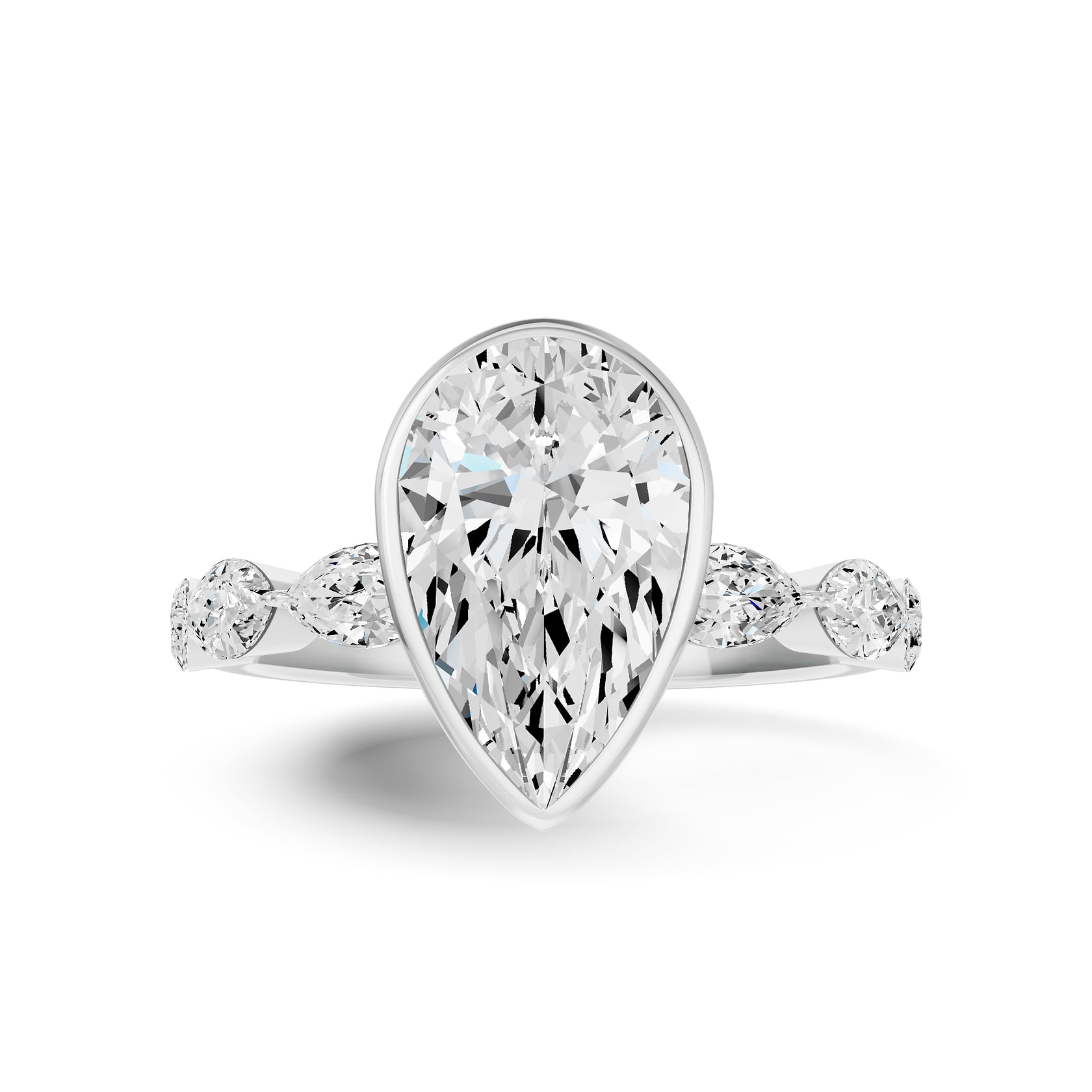 Bezel Marquise Eternity Band Ring