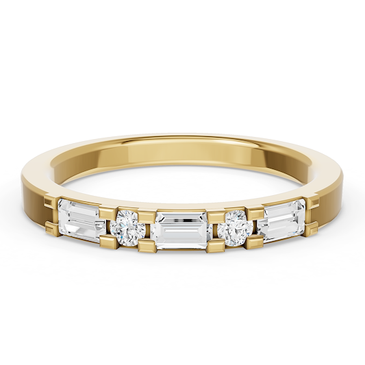18K Yellow Gold Diamond Band