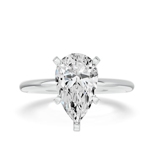 Full Pave Plain Ring