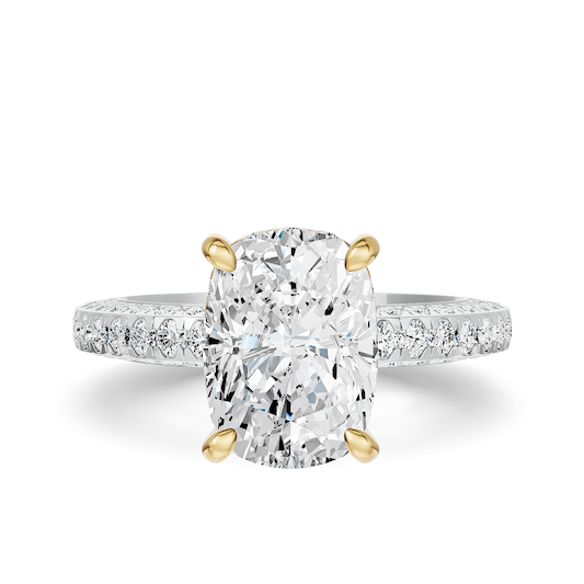 Hidden Halo Cathedral Eternity Band Ring