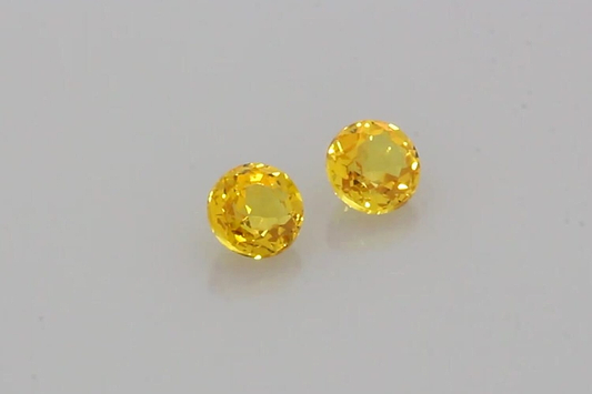 Round Yellow Sapphire 0.81ct