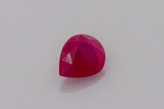 Pear Pink Ruby 0.58ct