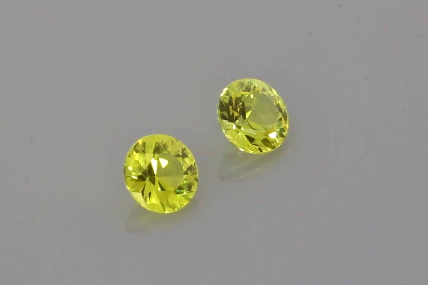 Round Yellow Sapphire 0.58ct