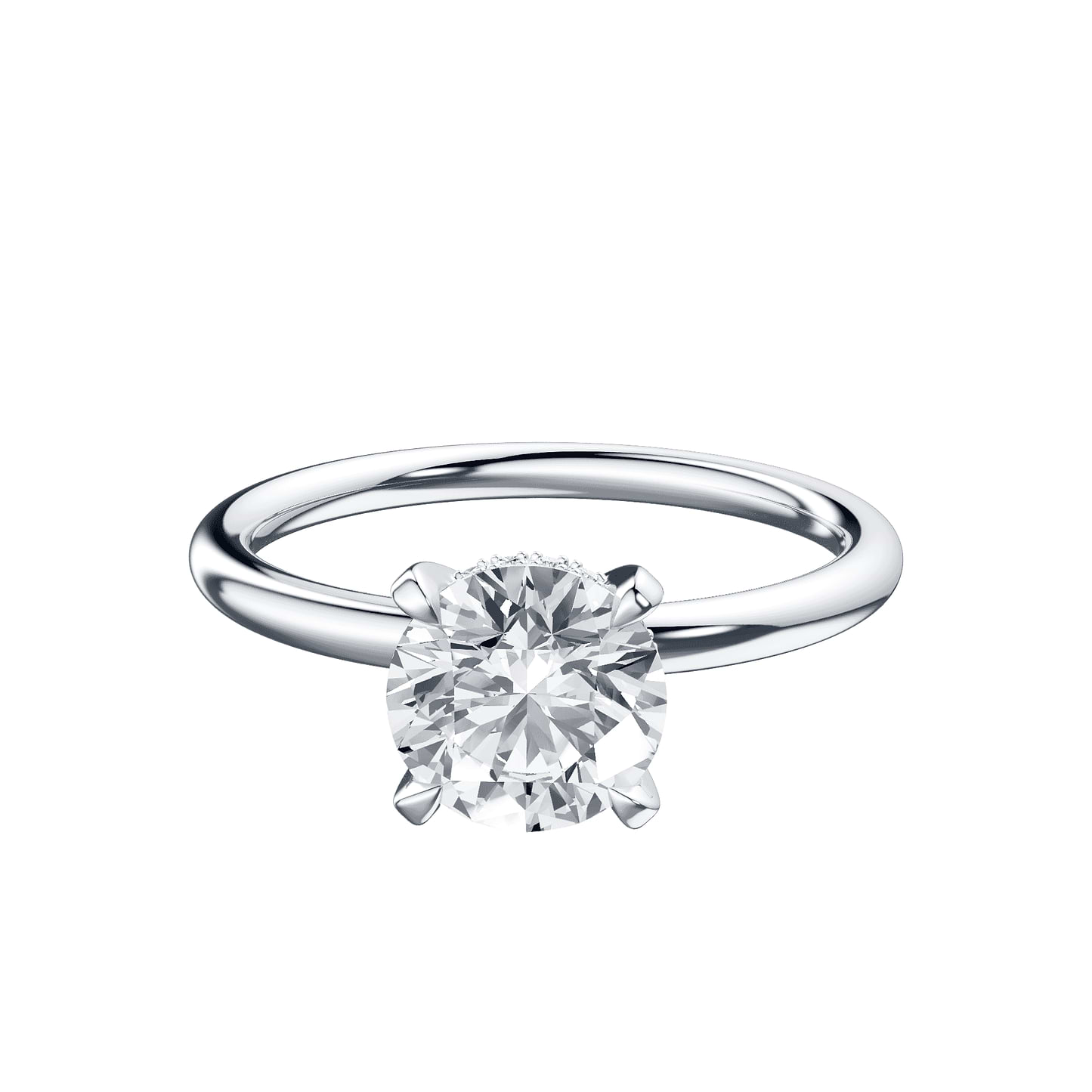 Round 2ct 14K White Gold Ring