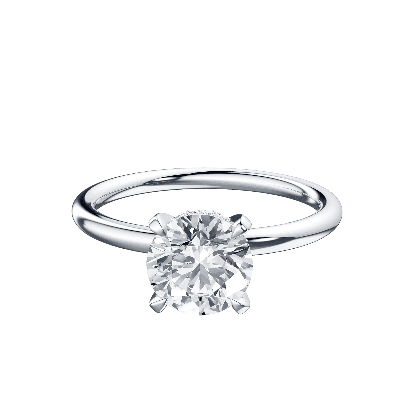 Round 2ct 14K White Gold Ring