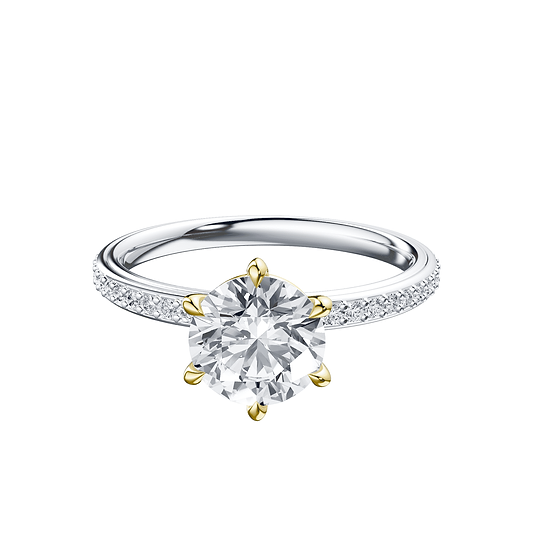Round 2ct 14K White Gold Ring